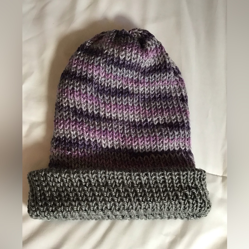 NWT Stylish Multicolor Reversible Knit Unisex Hat